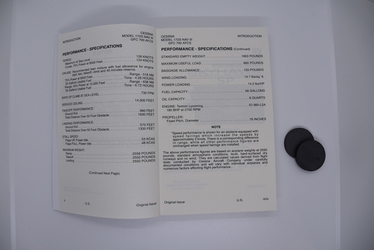 Cessna 172S G1000 Pilot Operating Handbook (Total 308 Pages) 172S NAV III Avionics Option GFC 700 AFCS