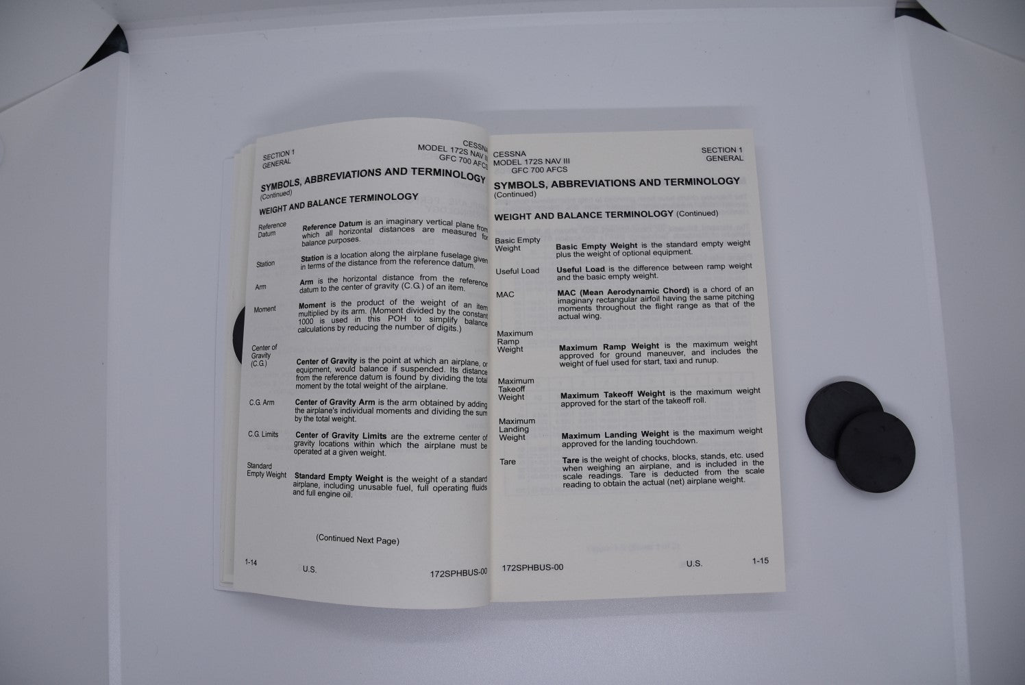 Cessna 172S G1000 Pilot Operating Handbook (Total 308 Pages) 172S NAV III Avionics Option GFC 700 AFCS