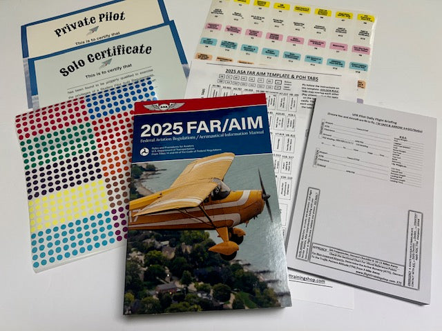 2025 ASA FAR AIM BOOK with TABs including POH TABs and Complimentary Gifts