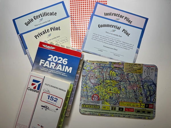 2026 ASA Pre-Tabbed Far Aim Book, Plus Student Piot Maneuvers Handbook including Private, Instrument, Commercial - All in One. (TABs includes PPL, IR and CPL Stages)