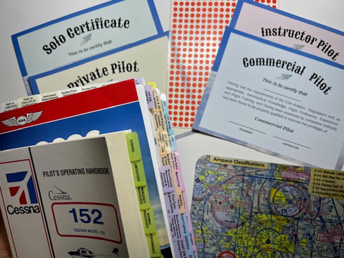 2026 ASA Pre-Tabbed Far Aim Book, Plus Student Piot Maneuvers Handbook including Private, Instrument, Commercial - All in One. (TABs includes PPL, IR and CPL Stages)