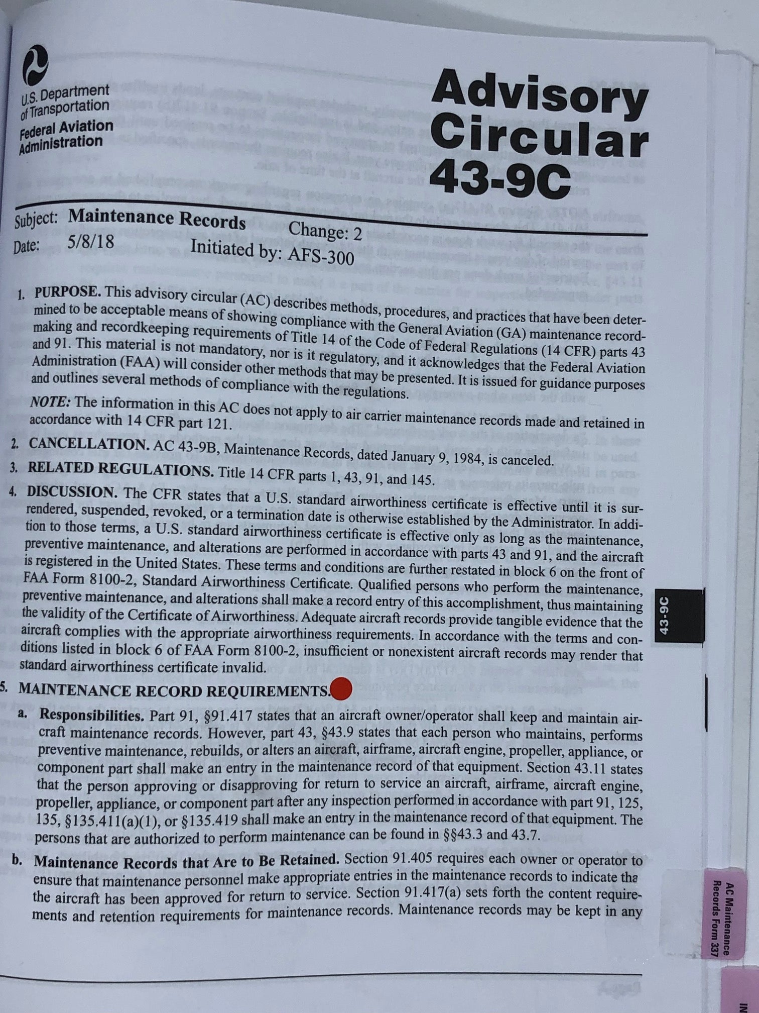 2026 ASA FAR AMT Pre-Tabbed Book for A&P Technicians, Aviator Mouse Pad, 9-Piece Empty Tabs & Round Stickers