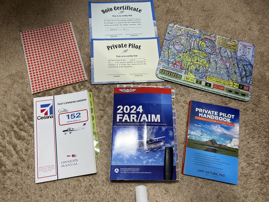 2024 Pre-Tabbed  FAR AIM Book (ASA) & POH TABs Plus Complimentary Gifts (Private Pilot Handbook and Red Dot Stickers)