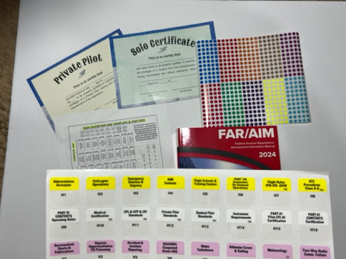 2024 GLEIM FAR AIM BOOK with TABs including POH TABs and Complimentary Gifts