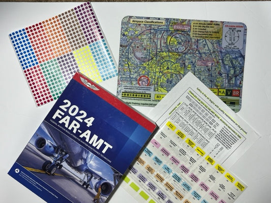 2024 ASA FAR AMT Book TABs For Aviation Mechanics (Not Including Book) + Complimentary Gifts.