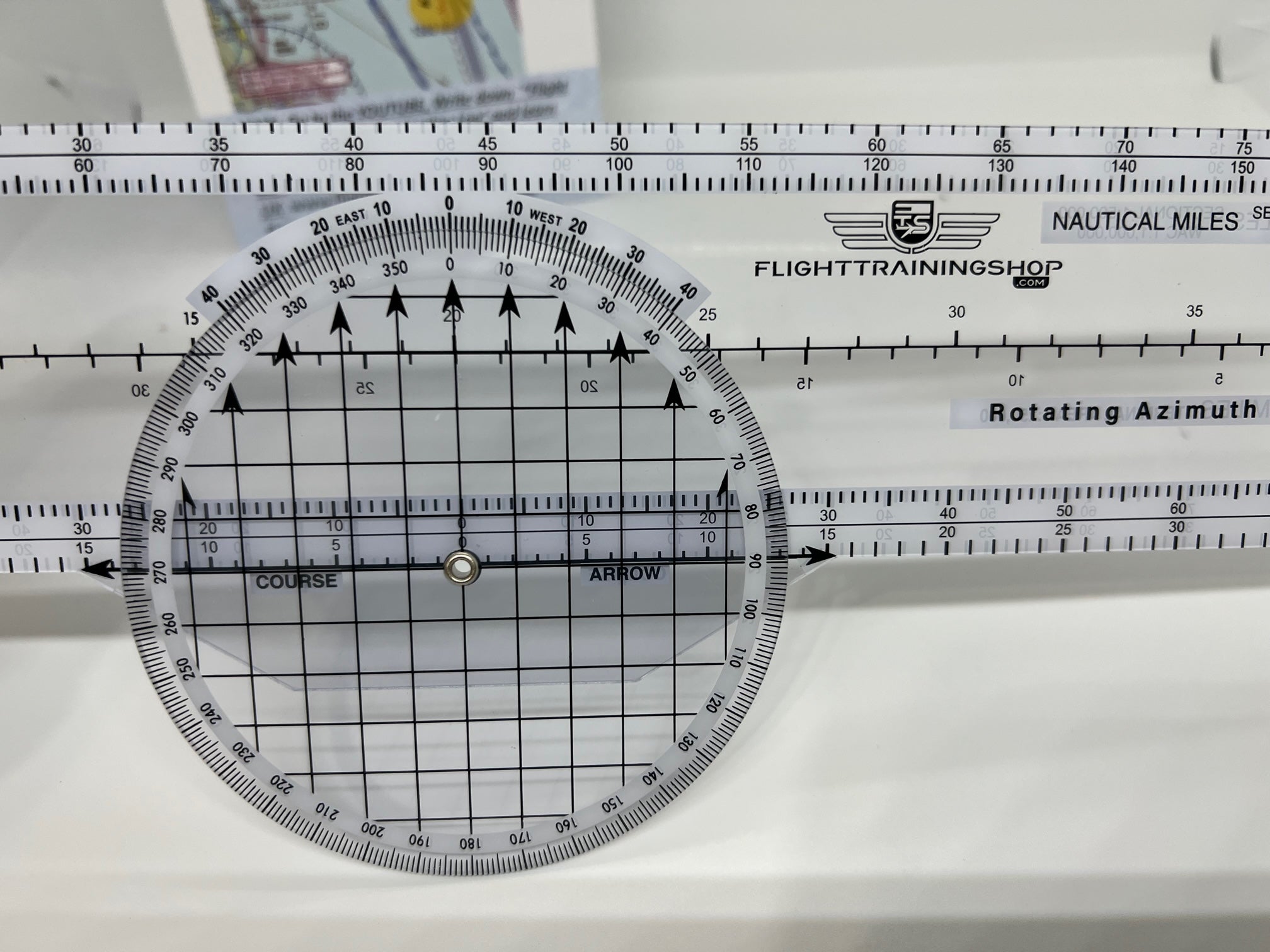 ALL IN ONE: VFR Navigation Planning Set (E6B Flight Computer, Rotary Plotter, VFR Flight Navigation Planning Poster- 19 x 27 Inches)